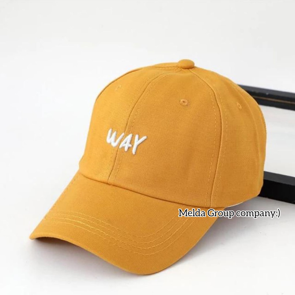 Topi Baseball Cap Way Terpopuler Topi Pria Wanita Kekinian Material catton premium (COD)