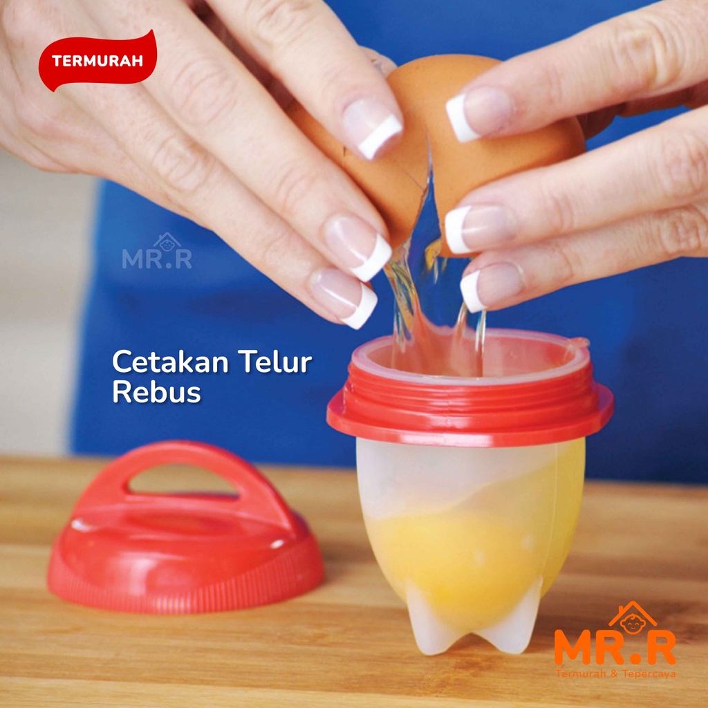 Alat Rebus Telur Cetakan Telur Rebus Perebus Telur Tempat Rebus Telor Silikon Silicone Egg Boil 1 pc