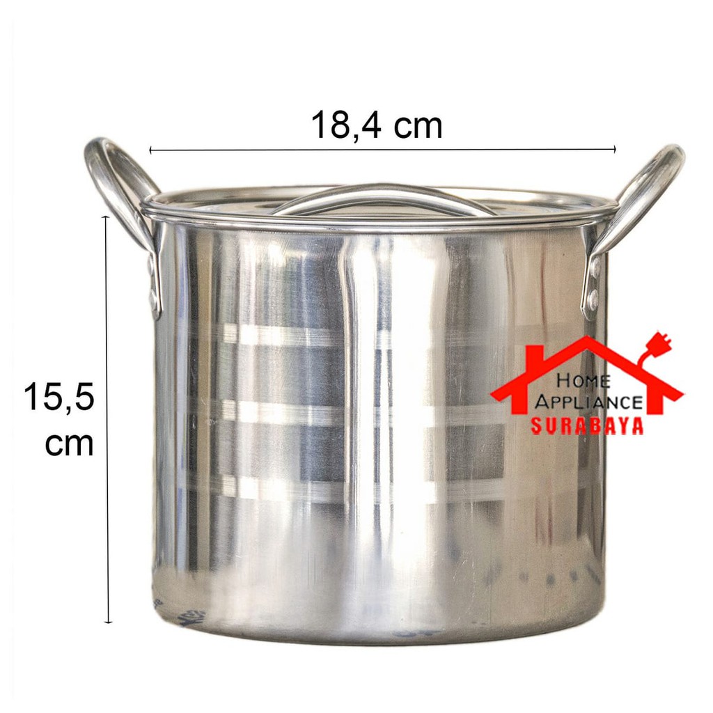 Asta Panci Mini Pots 2 PCS Stainless Steel Cookware ASMP 01 / ASMP-01