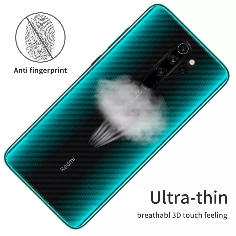 PROMO Tempered Glass  XIAOMI Redmi Note 8 &amp; Redmi 9 Anti Gores kaca BONUS Skin Carbon