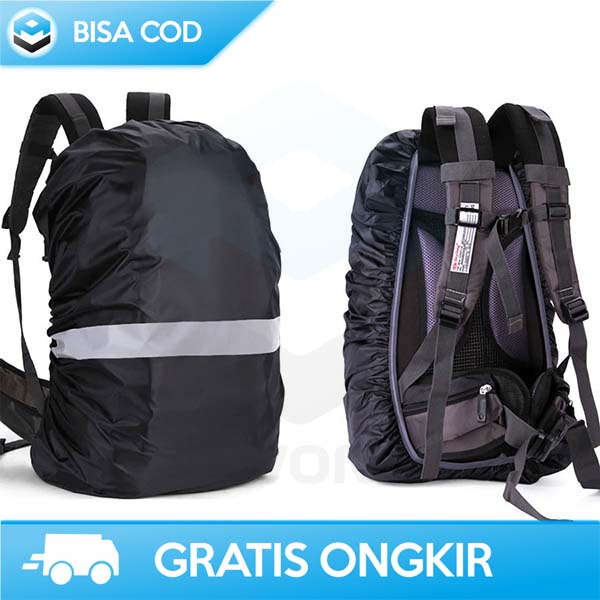 COVER TAS RANSEL CAMPING PELINDUNG ANTI AIR HUJAN NEWBOLER  40 x 37 mm