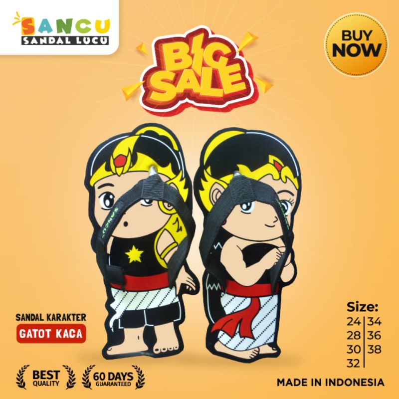 Sancu Sandal Anak Cowok / Cewek Gatot Kaca