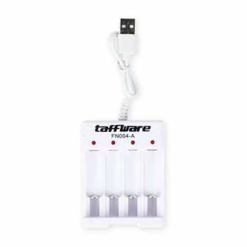 Taffware Charger Baterai USB Plug 4 slot for AA/AAA - FN004-A