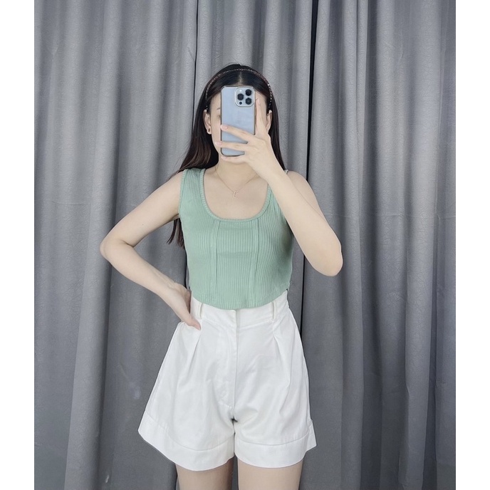 Cozie tanktop rib / tanktop korea