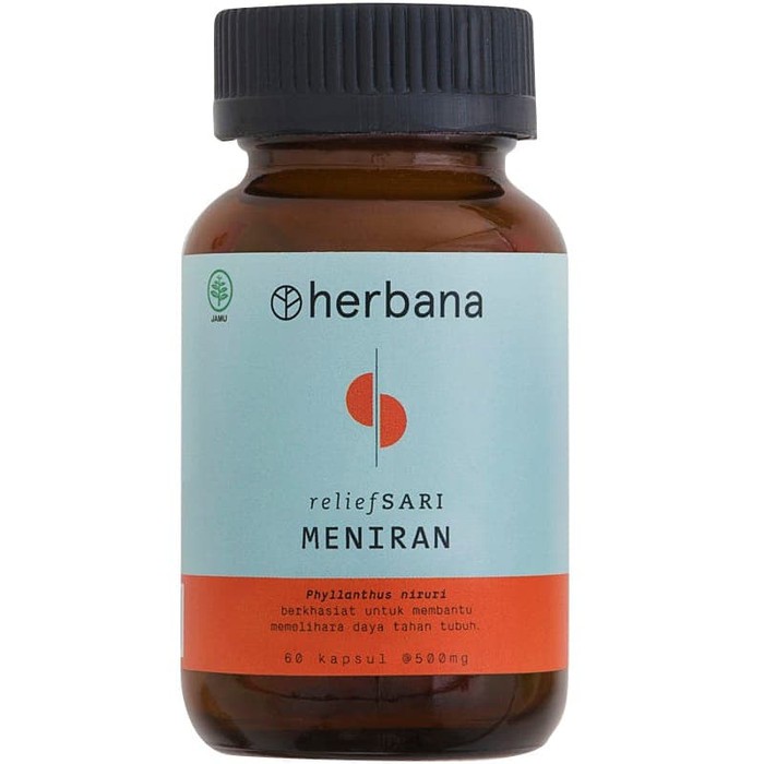 Herbana Relief Sari Meniran - 60 Kapsul Suplemen Herbal Immune Booster