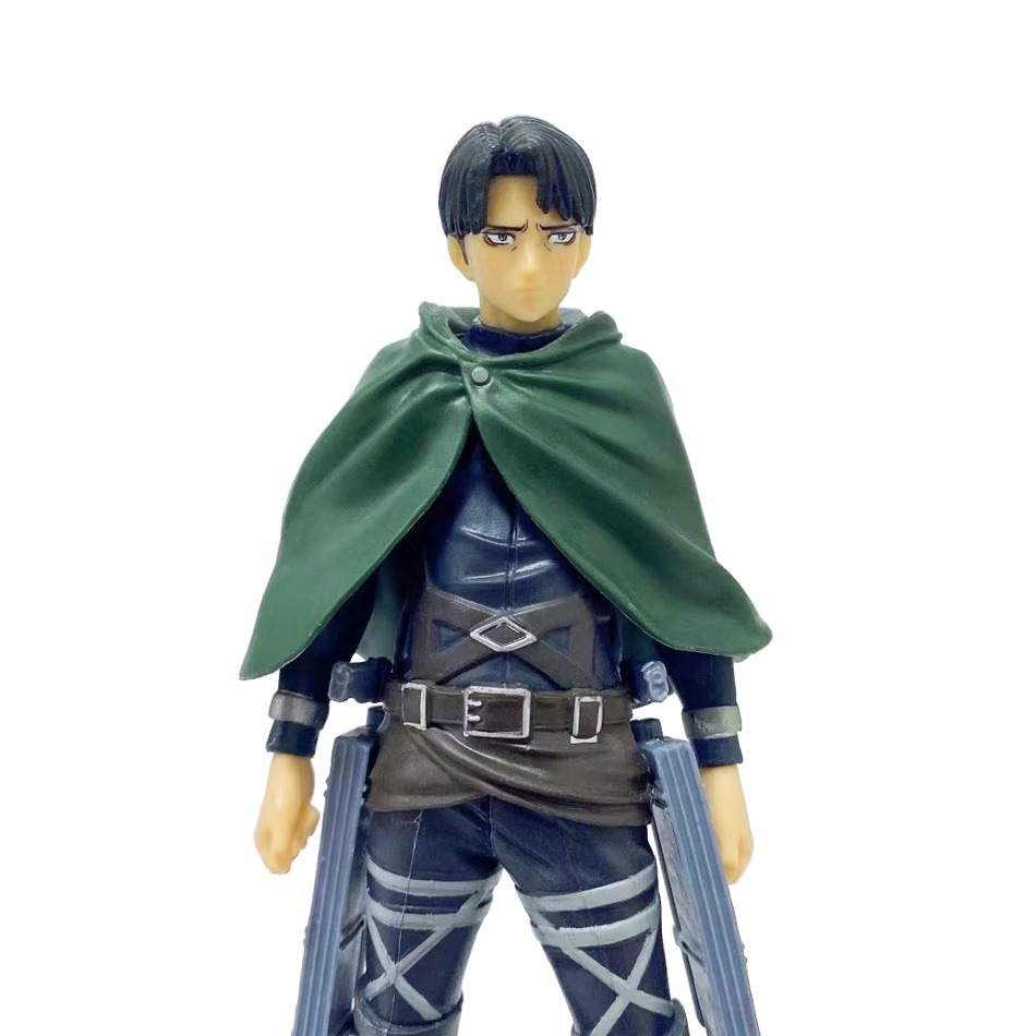 Action Figure Karakter Anime Attack On Titan Levi Ackerman Bahan PVC Ukuran 16cm