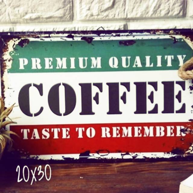 hiasan dinding wall decor kayu tema coffee