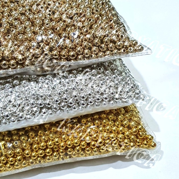 Mote Manik Mutiara Bulat 6 mm Grade A Semi Jepang (10 Gram)