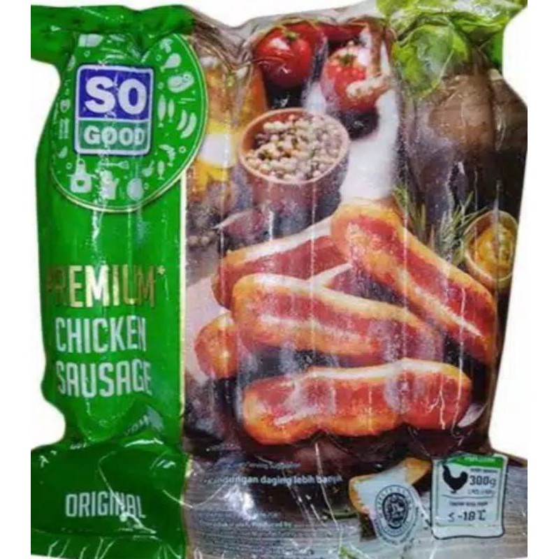 

So Good SUSAGE ORIGINAL /GARLIC/ SMOKE BRATWURST 300 gram