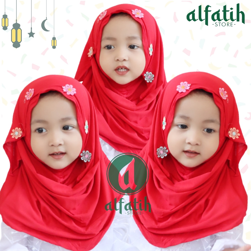 ALFATIH STORE / JILBAB ANAK PASTAN RENDA MELATI/ Jilbab Murah / HIJAB ANAK / HIJAB BAYI KERUDUNG COD / Kerudung Anak Jilbab Hijab Anak Bayi Perempuan / pastan baby / hijab anak / Jilbab Anak bayi Usia 0-3 Tahun Bahan Jersey Premium Nyaman Di Pakai