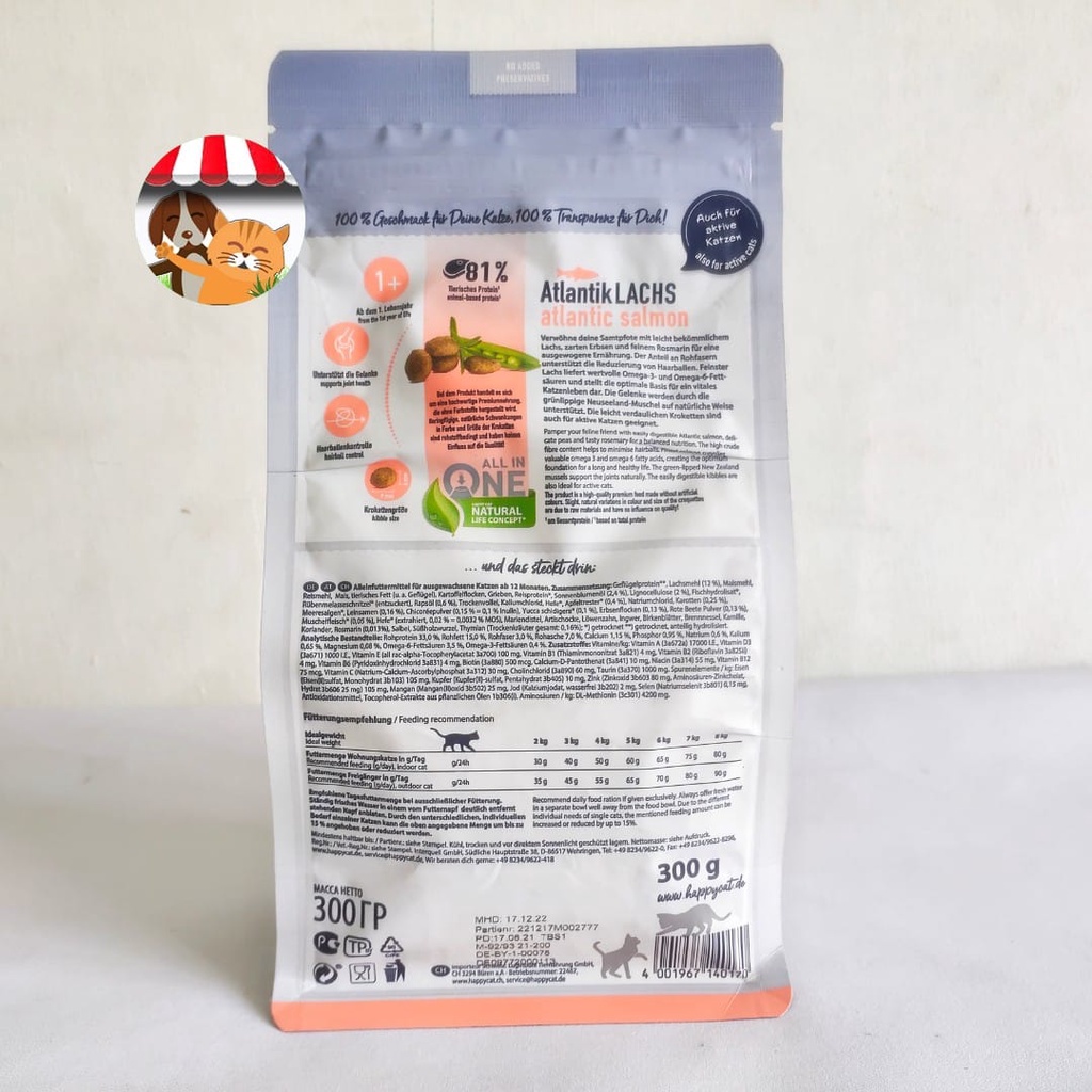 Happy Cat Culinary Atlantic Salmon 300gr - Makanan Kucing Hair &amp; Skin