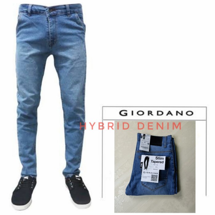 Celana Pria Panjang Giordano Cowok Pensil Slim fit Terbaru Pants Keren Skinny Panjang Murah W3B9