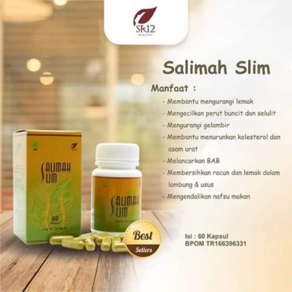 (COD) PAKET PELANGSING AMPUH/OBAT DIET HERBAL PELAKOR SR12 SALIMAH SLIM VICO/VCO OIL/Salimah Slim Mu