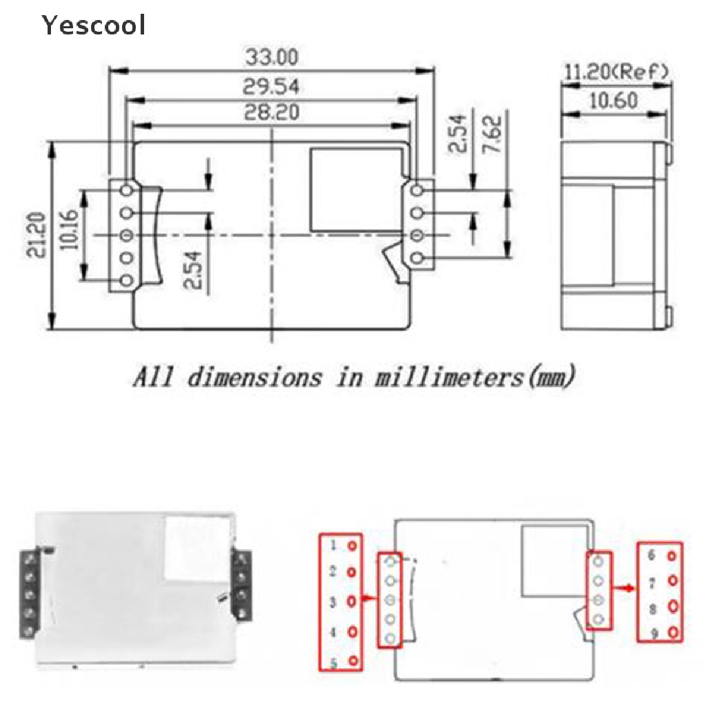 Yescool MH-Z19 MH-Z19C Modul Sensor Gas Karbon Dioksida CO2 Inframerah