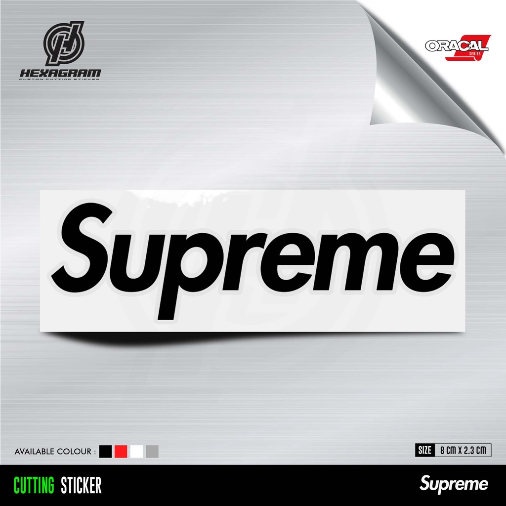 Cutting Sticker Supreme | Stiker Supreme