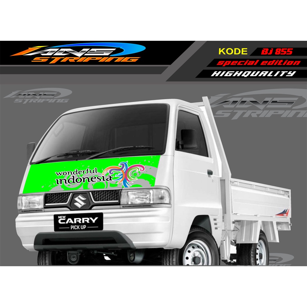 STIKER KAP DEPAN MOBIL CARRY/ STIKER KABIN DEPAN MOBIL CARRY PICK UP / STICKER TERBARU