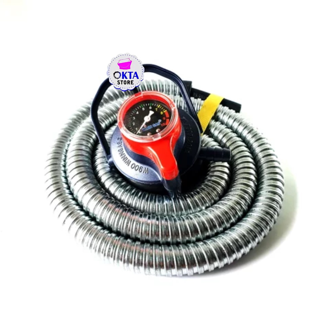 Winn Gas Selang Gas Paket Flexible + Reg W 900 Meter