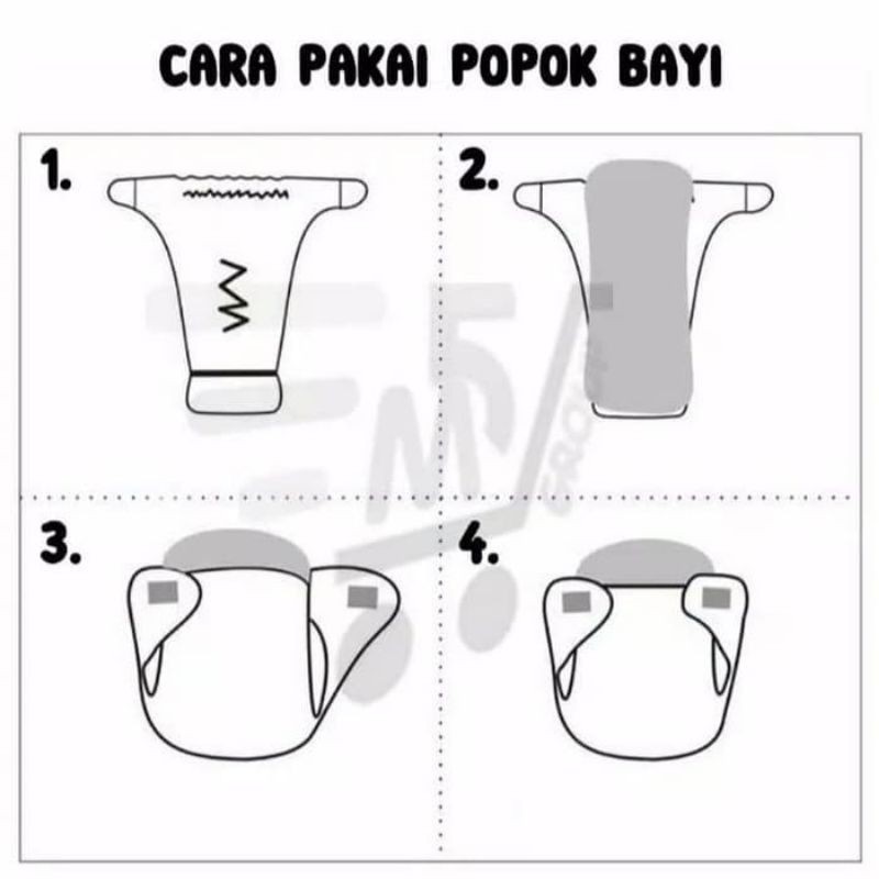 POPOK BAYI KANCING CLODI BABY DIAPER INSERT POPOK BISA DICUCI