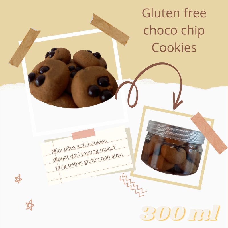 

GLUTEN FREE CHOCO CHIP MINI SOFT COOKIES