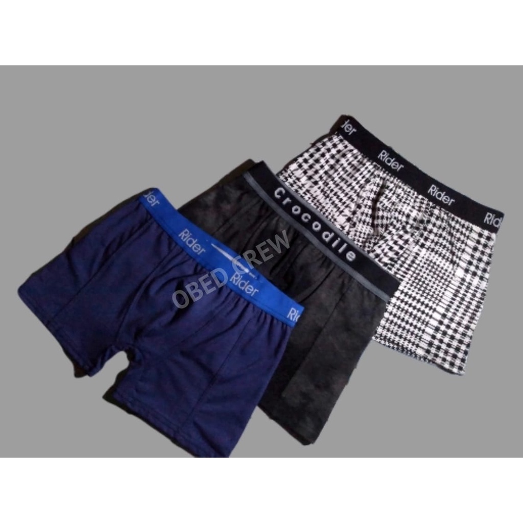 CELANA DALAM PRIA DEWASA BERBAHAN KATUN SPANDEK TERBAIK BOXER PRIA MURAH 20PCS/1KODI