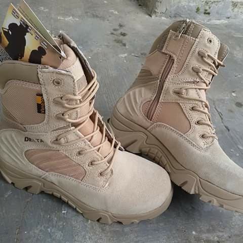 SEPATU PDL DELTA 8 INCI CORDURA IMPORT / DELTA FORCE TAN