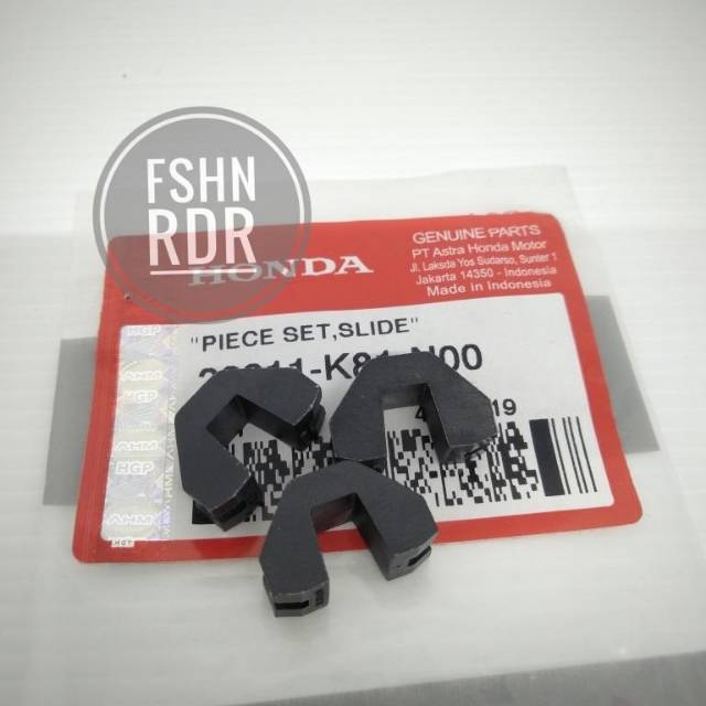 Karet roler Kuku Roller Slider Tahanan Pully rumah Roller Beat FI ESP Scoopy ESP Honda Ori
