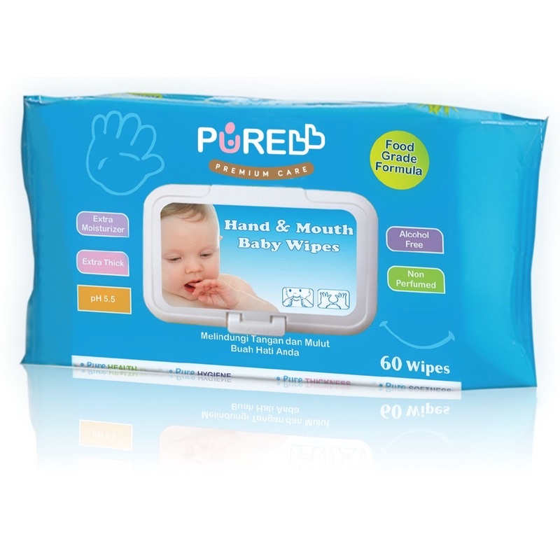 Pure Baby Hand &amp; Mouth Aloevera Wipes Buy 2 Get 1