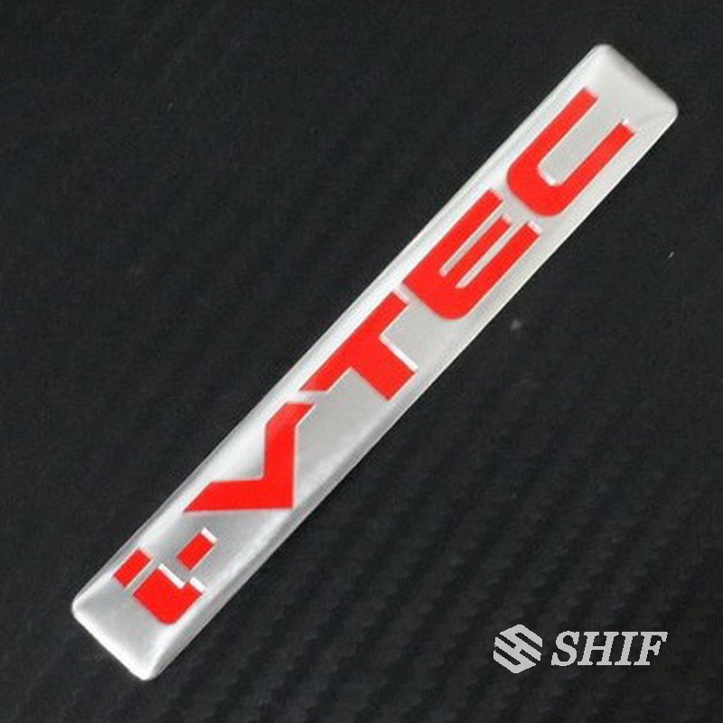 1Pc Stiker Emblem / Badge Logo i-vtec Bahan Metal untuk Fender Belakang Mobil Honda