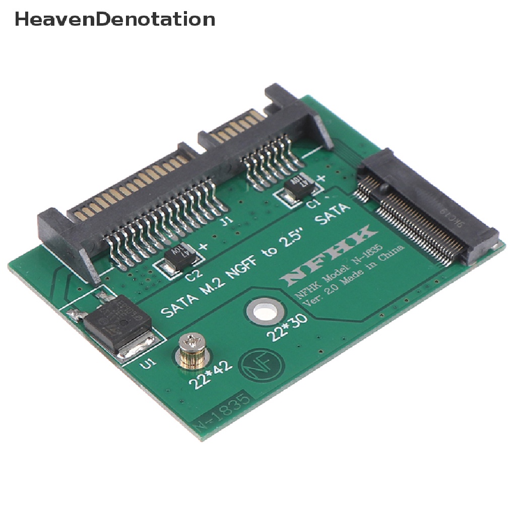 [HeavenDenotation] M.2 NGFF ssd solid state hard disk to half high 2.5 inch sata3 adapter card