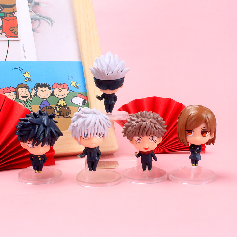 5pcs / Set Mainan Action Figure Model Anime Jujutsu Kaisen Bahan Pvc Untuk Koleksi