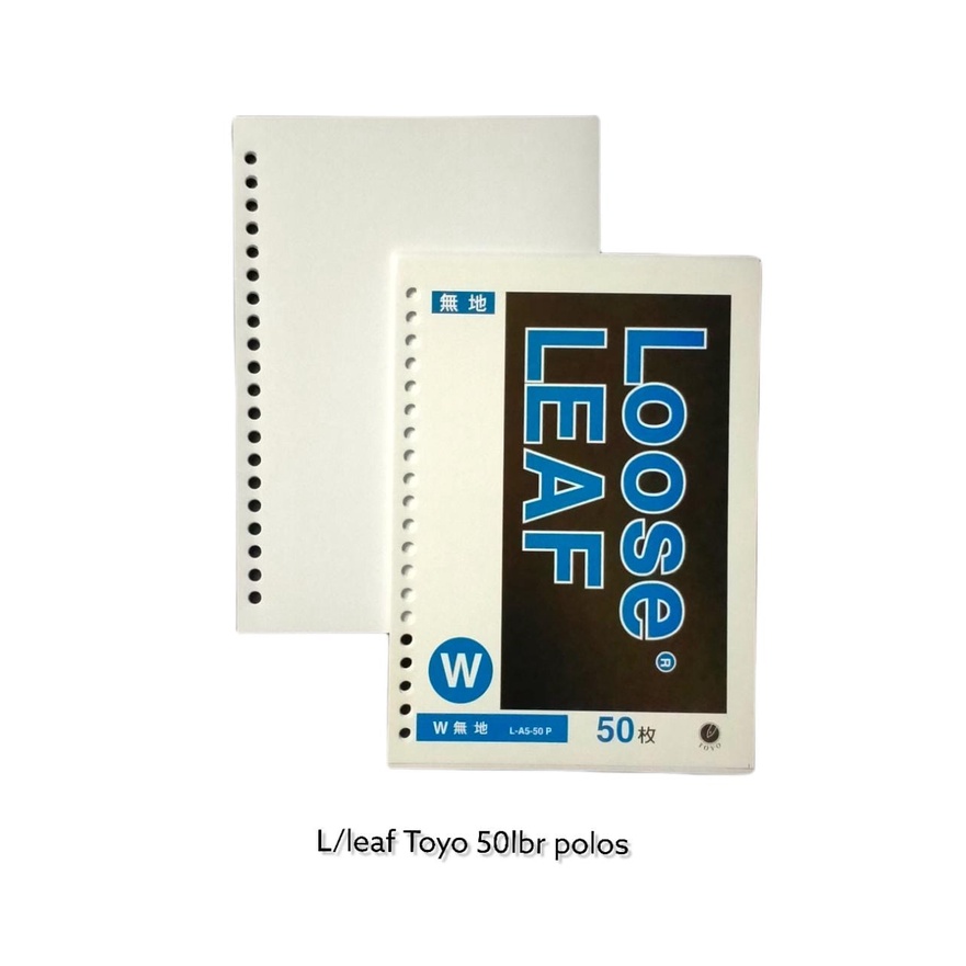 

KERTAS BINDER A5 20 LUBANG POLOS TANPA GARIS 50 LEMBAR LOOSE LEAF REFILL ISI ULANG
