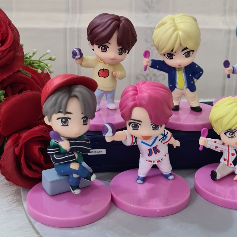 Kado Valentine Boneka BTS Army Love Pink