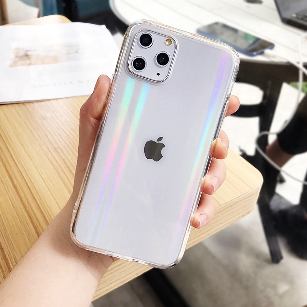 Case HOLOGRAM Pelangi Untuk IPHONE 14 Pro Max 12 Pro Max 11 11PRO 11 PROMAX 7 8 Plus 6 6s