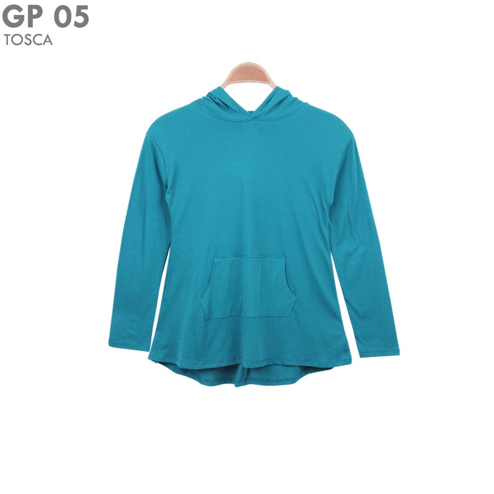  Jaket  Perempuan Hoodie Korea Tipis Brand GAP Warna  Tosca  