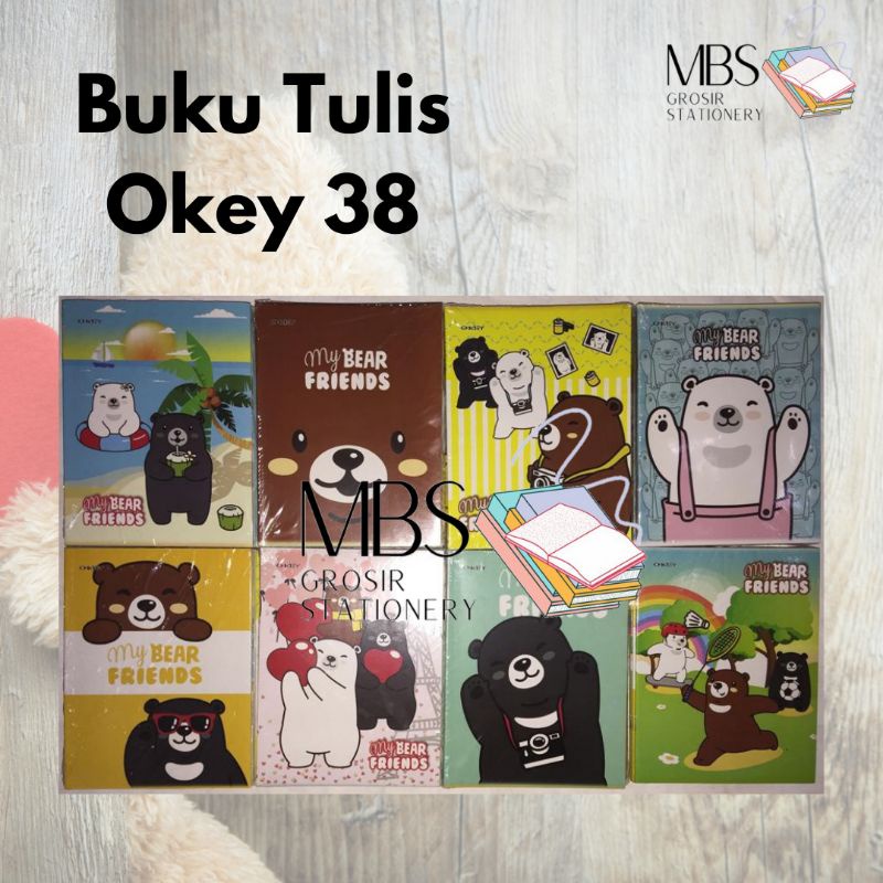 Jual Buku Tulis Okey 38 Lembar ( 1 Pack Isi 10 Pcs) | Shopee Indonesia