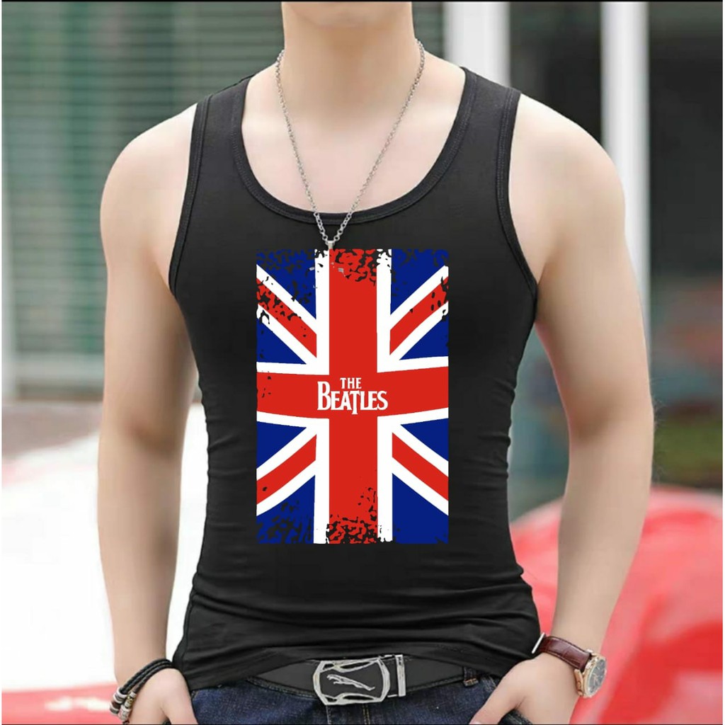 AMOSJKT28.SINGLET BEATLES/SINGLET DEWASA/SINGLET PRIA