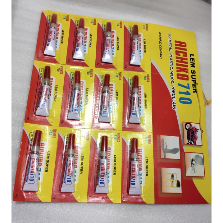 

LEM SUPER GLUE ALL BAHAN METAL/PALSTIK/KARET/KAYU/PORSELEN LEM AJAIB SERBA GUNA TERLARIS