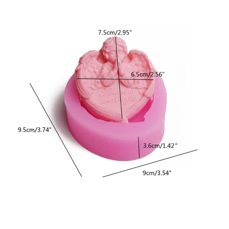 Siy Cetakan Resin Epoksi Bahan Silikon Desain Hatisayap Malaikat Untuk Membuat Perhiasan Diy