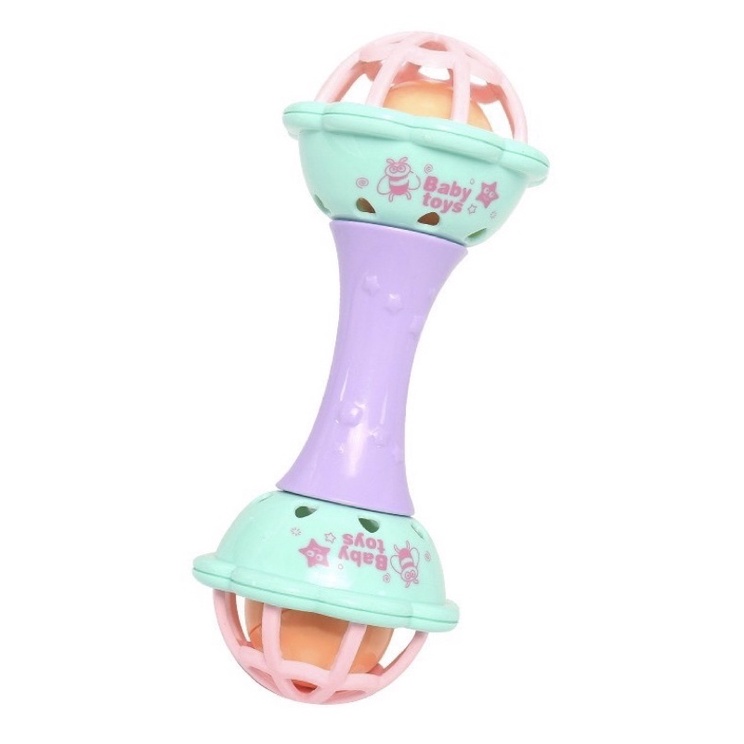 TokoPapin Mainan Bayi Kerincingan Rattle Teether Stick Gigitan Anak Bayi BPA Free