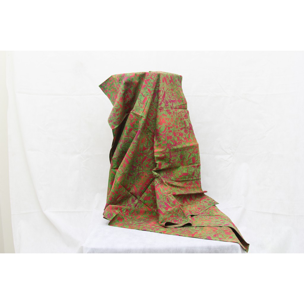 [BATIK CAP] Batik Inovasi Matematika - Three Sextic Red Green