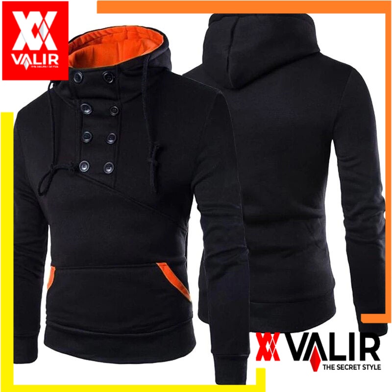 Valir Jaket Pria Jumbo Snazzy  mantel coat pria Casual Multifungsi Hitam 600gr - 1pcs