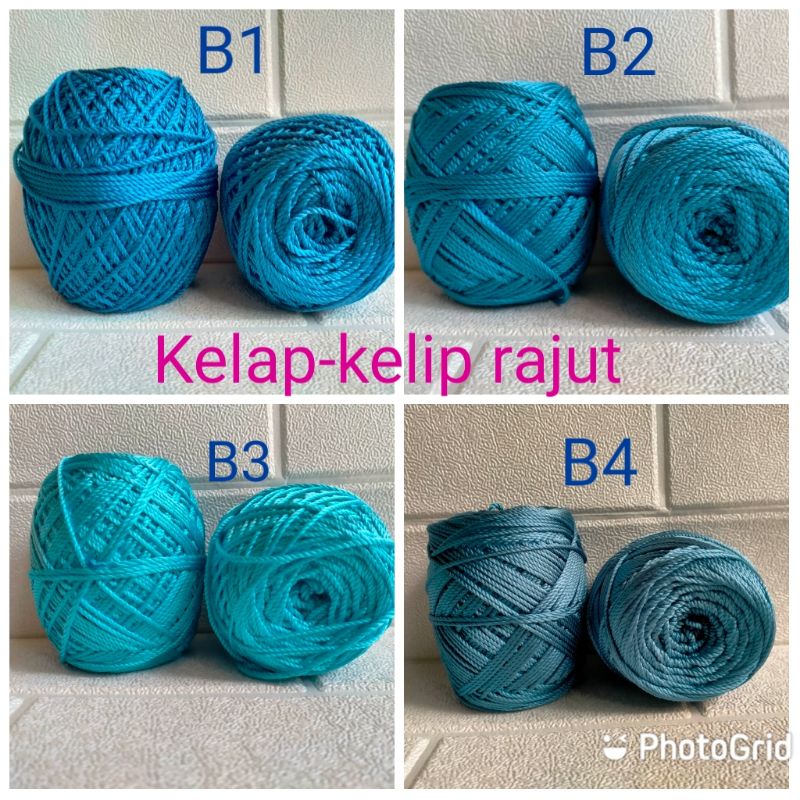 benang rajut poly kilap