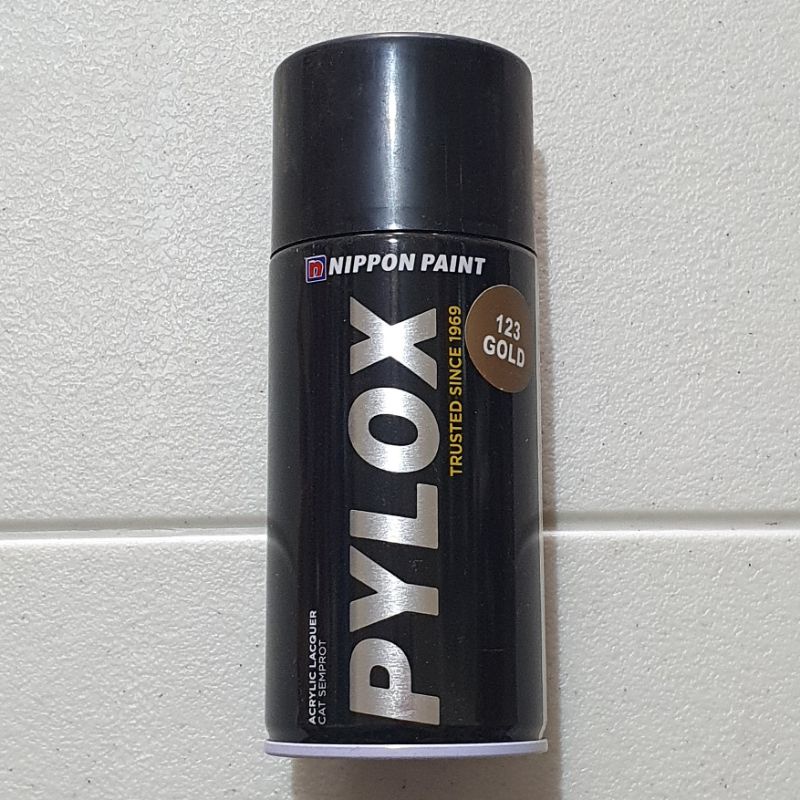 Pylox Nippon Paint Gold-123 / Cat Semprot Emas / Pilox Gold