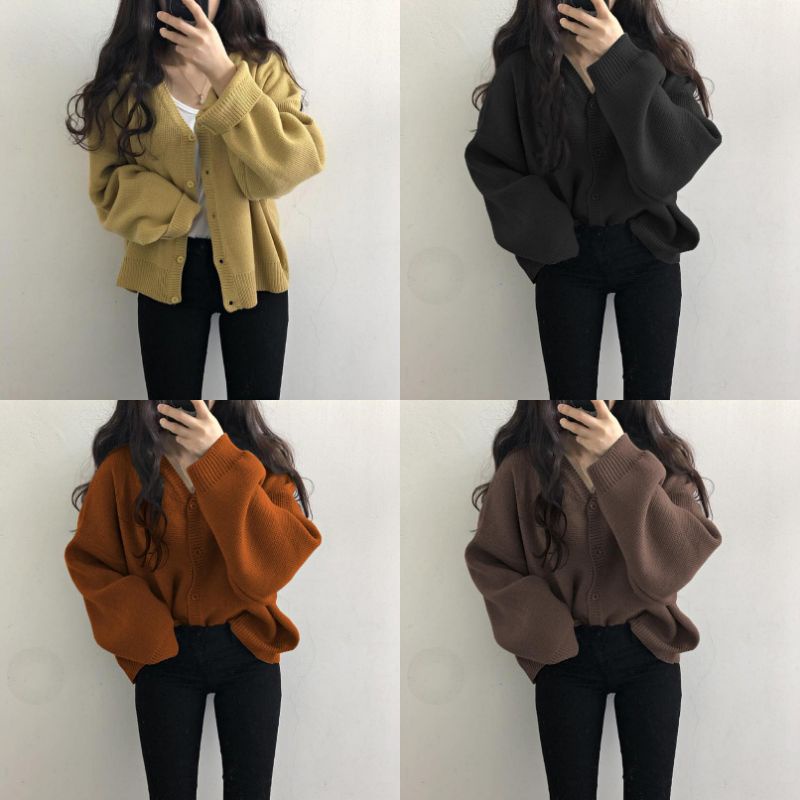 MDLV ~ CARDI AXEL RAJUT / KARDIGAN RAJUT CEWEK / KARDIGAN KOREA STYLE / FASHION WANITA