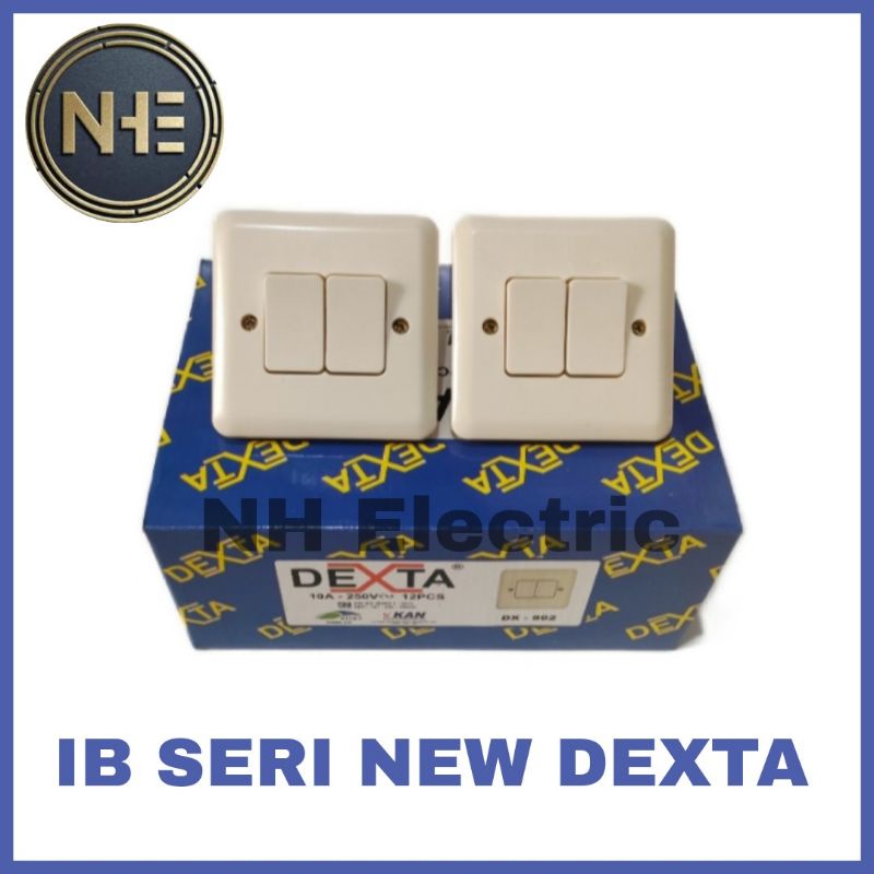 IB Seri New Dexta - Inbow Saklar Double Dexta - IB Saklar Seri Tanam Dexta DX-802 SNI