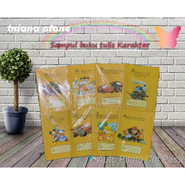 

Sampul buku coklat karakter