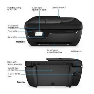HP 3835 Printer WIFI HP Deskjet Ink Advantage 3835 Print Scan Copy Wireless FAX ORIGINAL ...