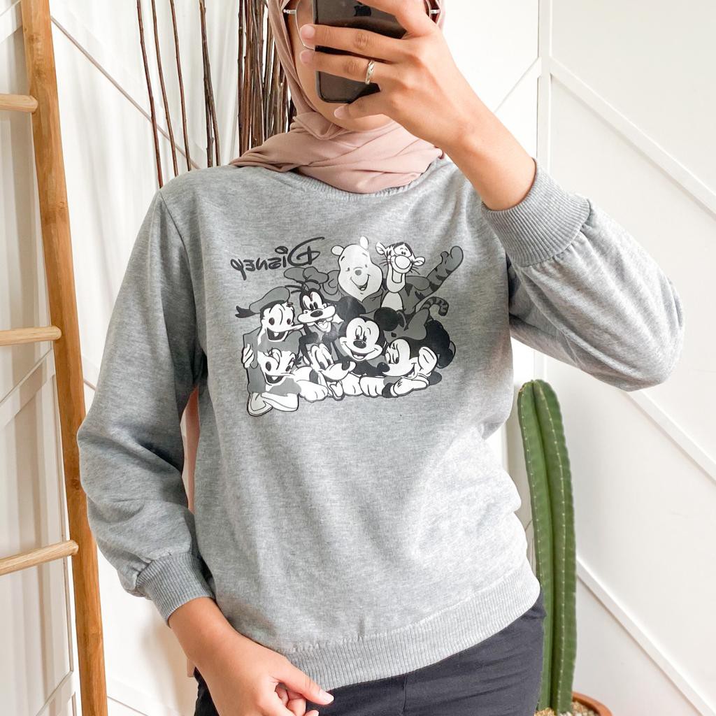 DISKON DISNEY SWEATER - sweater murah / sweater wanita / knitwear / knit sweater / sweater disney