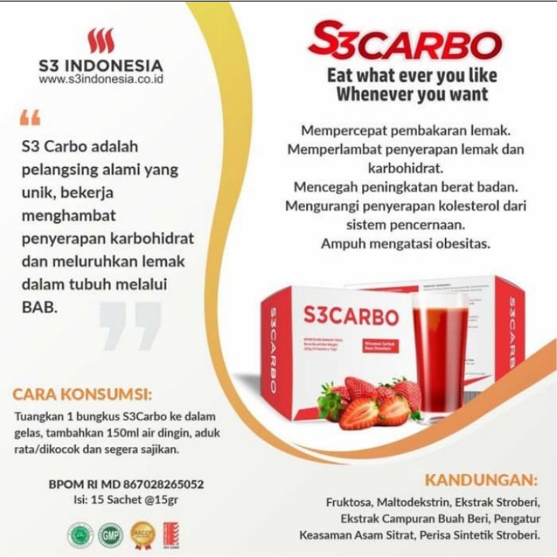 S3 CARBO BLOCKER DETOX FIBER S3Carbo / S3 Carbo