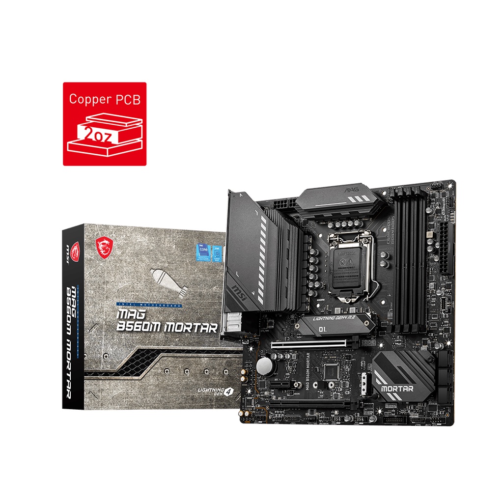 MSI MOTHERBOARD MAG B560M MORTAR Intel B560 LGA 1200 M-ATX